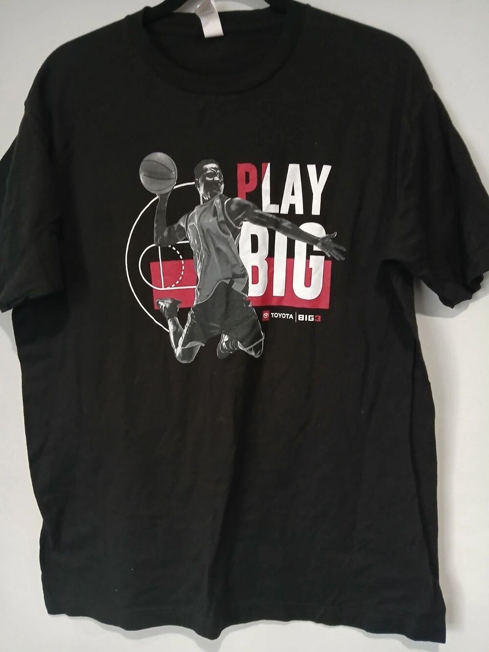 Toyota Big 3. Play Big. Basketball Graphic T Shirt. Men Size Large.